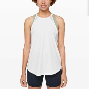 Lululemon Run Off Route Tank In White